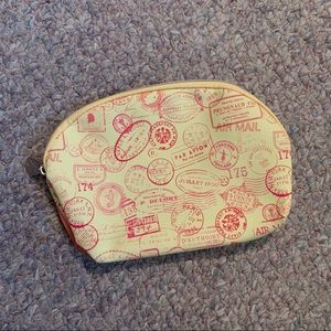 Stamps Print Makeup Bag